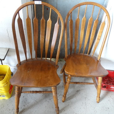 2 Dining chairs.