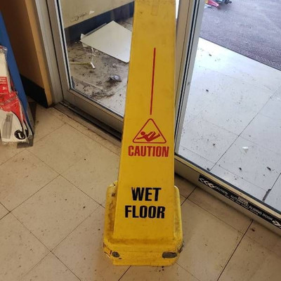 (4) wet floor cones