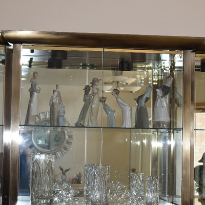 Glass Cabinet and Figurines