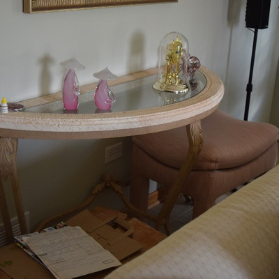 Side Table and Figurines
