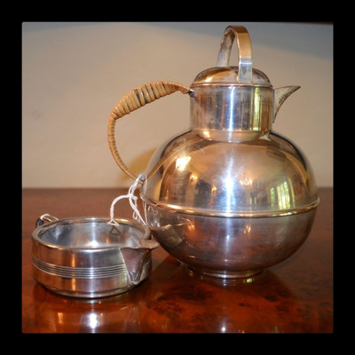 Art Deco tea pot and creamer