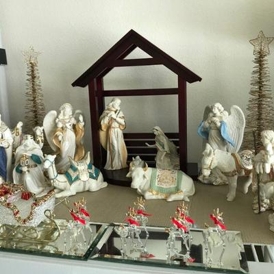 Lenox Nativity Set With Creche
