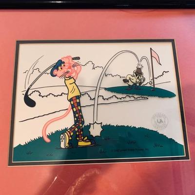 ART SERIGRAPH CEL PINK LINKS  