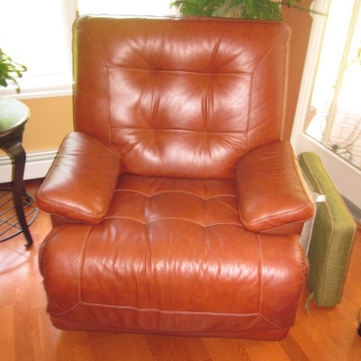 The Place Leather Living Room Suite Recliners 