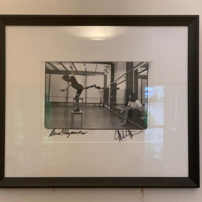 Rare Annie Leibovitz Images from the White Oak Dance Production autographed by Baryshnikov and Mark Morris