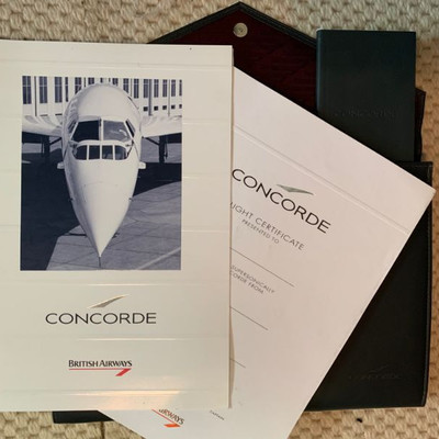 Concorde Flight Certificate