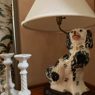 Staffordshire  Dog Lamp
