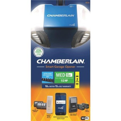 Chamberlain Smartphone-Controlled Belt Drive Garag ...