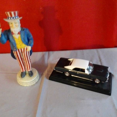 Uncle Sam and Die Cast Car
