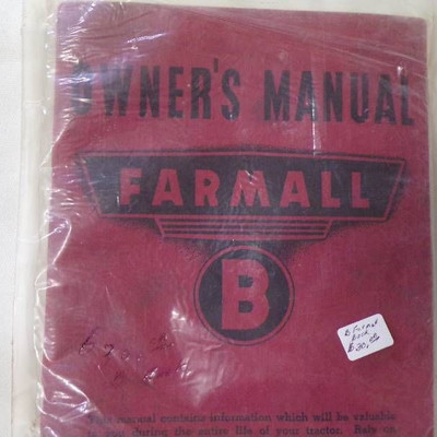 Farmall 'B' Owners Manual