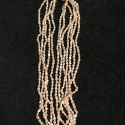 White Multi-Layer Pearl Necklace