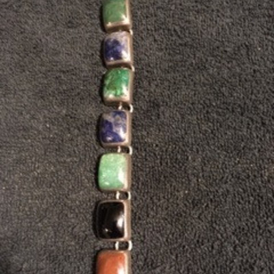 Different Color Stones in Sterling Silver