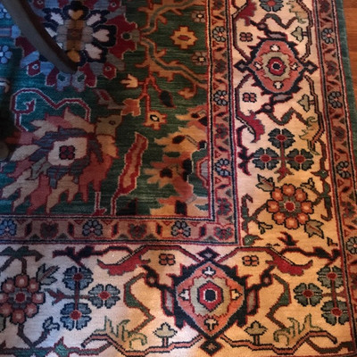 Wonderful unmarked hand woven rug!