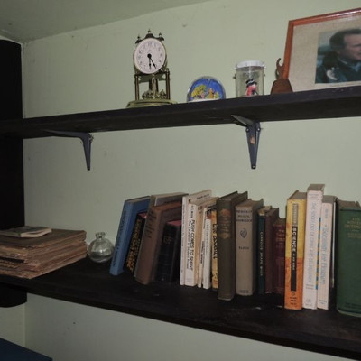 shelf and books