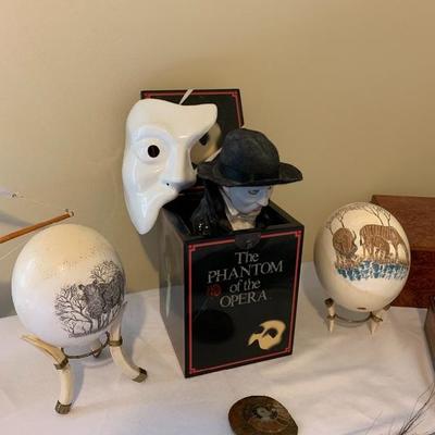 Painted ostrich eggs