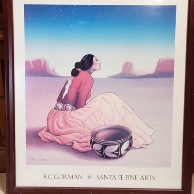 454-R.C. Gorman Santa Fe Fine Arts Framed Signed Artwork
R.C. Gorman Santa Fe Fine Arts Measures Approximately 30