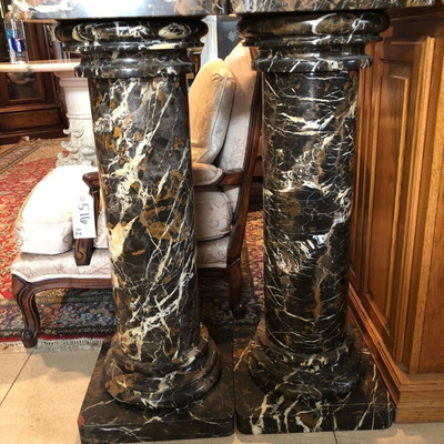 517: 	
2 Marble Pillars
Measures approx 37”x14”