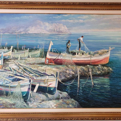 450-Framed Signed Painting
Measures Approximately 55