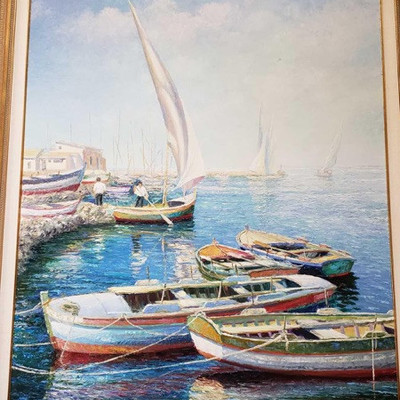 451-Framed Signed Painting
Approximately Measures 43
