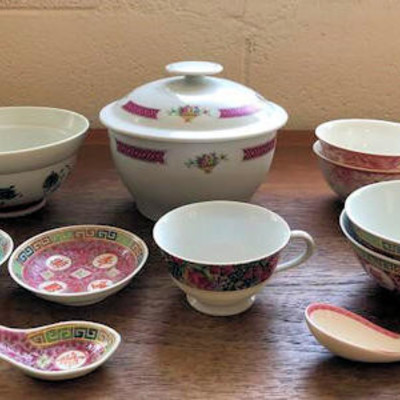 NNS002 Oriental Tableware Lot