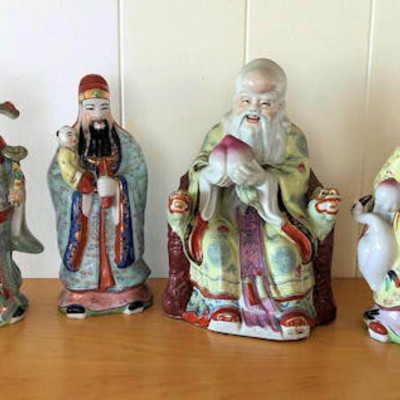 NNS103 Chinese Immortal Gods Porcelain Figurines 