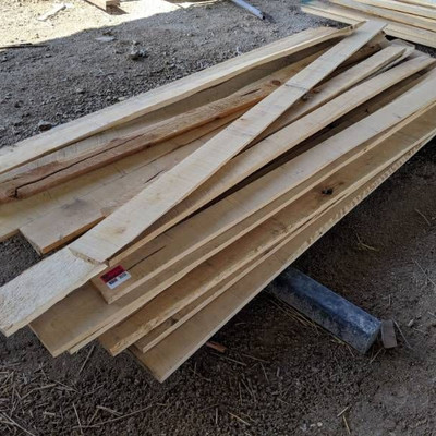 Large Lot Of Rough Saw Cabinet Grade Lumber