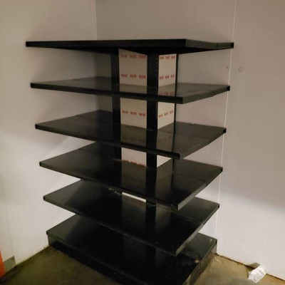 Metal 6 shelf rack