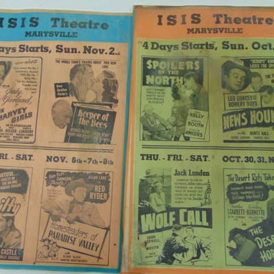 Isis Theater Marysville KS Theatre Posters