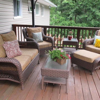 Outdoor Gazebo & Outdoor Patio Suit Lounge Chairs Cantilever Umbrella 