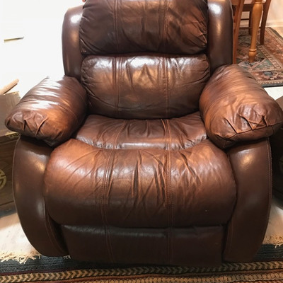 Leather rocker with foot lift $285
34 X 34 X 34