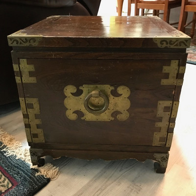 Korean box with drawer table $59
18 X 18 X18