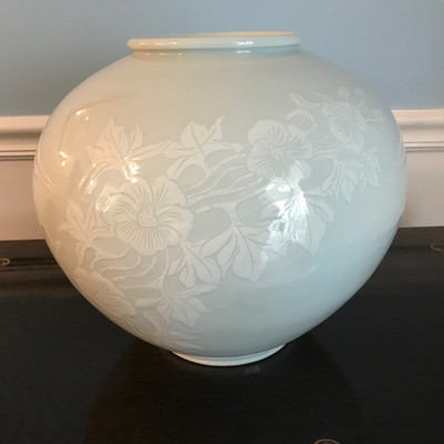 Celadon porcelain vase $175