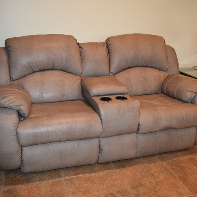 Leather Love Seat