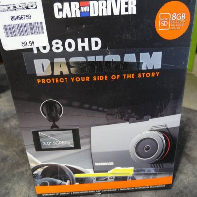 Car and driver 1080 HD dashcam.