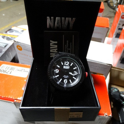 Navy wrist watch- in box..