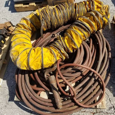Pallet of Pneumatic Air Hoses and Ventilation Hose ...