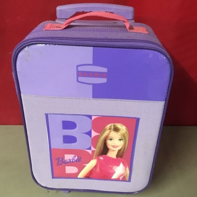 Rolling Childs Barbie Suitcase