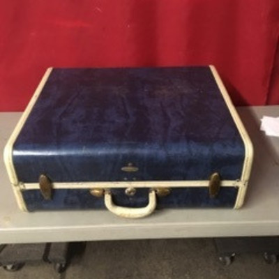 Blue Vintage Suitcase