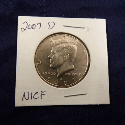 2007-D Kennedy Half Dollar NICF
