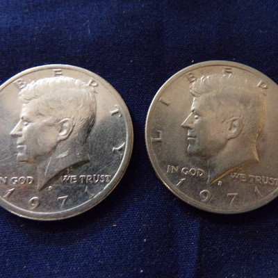 2 - 1971D Kennedy Half Dollar