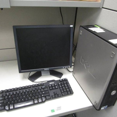 Dell Computer, Keyboard, Mouse and Monitor