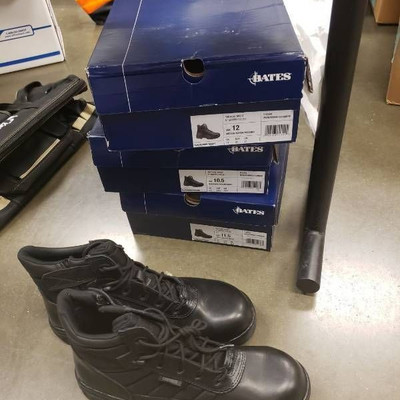 (3) pairs of work boots