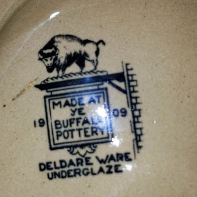 Deldare Ware Buffalo Pottery 