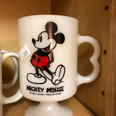 Vintage Mickey Mouse Pedestal Coffee Mug