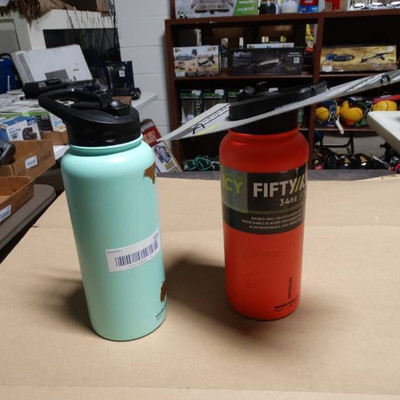 2 fifty fifty thermos's.