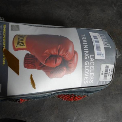 Everlast laceless training gloves, size small.