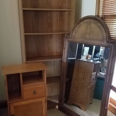 Bookcase, Cabinet, Mirror