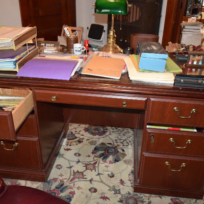 Desk, Office Supplies, Desk Lamp