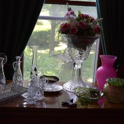 Glass and Floral Decor