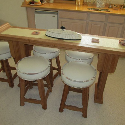 Custom bar table and chairs